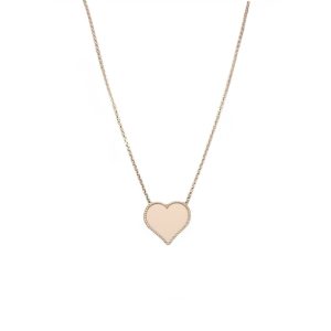 Ciondolo cuore pasta corallo rosa 18 mm